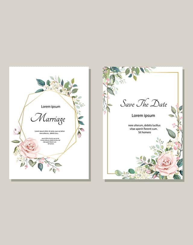 Set of cards with floral pattern — Printing & Design in Lismore, NSW